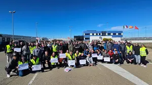 Paros y protestas en una empresa navarra de rollos de papel higiénico con 350 trabajadores