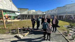 El colegio de Navarra que ha cambiado asfalto por árboles y plantas aromáticas en su patio