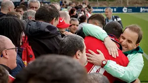 GALERÍA | El emocionante último entrenamiento de Jagoba Arrasate con público en Tajonar