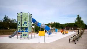 Un nuevo parque con amplias zonas verdes para Pamplona: las imágenes de cómo avanzan las obras