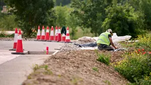 Comienzan las obras de construcción de un nuevo parque en Pamplona con pistas multideporte y zona de picnic