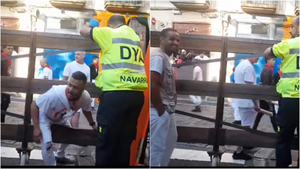 Un corredor se escapa del encierro de San Fermín en el último momento: "Me he cagao"