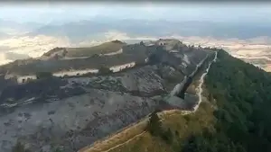 El desastre del Fuerte de San Cristóbal en un video a vista de pájaro: quemado casi por completo