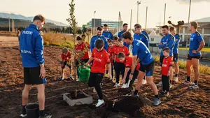 La bonita iniciativa en la que han participado jugadores de Osasuna junto a ni&ntilde;os de Tajonar