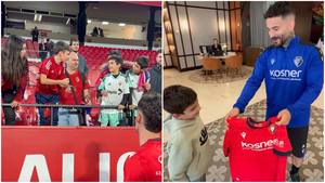 La bonita sorpresa de Rubén García con un niño rojillo en Sevilla tras el partido