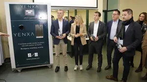 Presentan en un pueblo de Navarra un electrodoméstico que convierte el aceite usado en jabón de lavadora