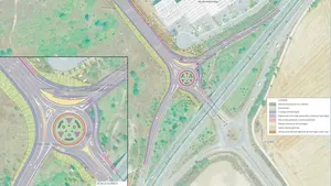 La nueva rotonda que agilizará el tráfico en un punto crítico de la variante de Pamplona