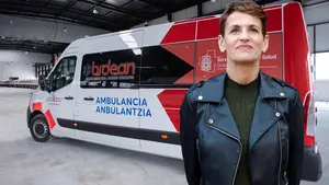 Chivite compra 61 ambulancias por casi 10 millones de euros para impulsar otra empresa pública en Navarra
