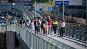 Inauguran un nuevo puente que une Pamplona con una localidad de la comarca: pasarán 20.000 coches al día