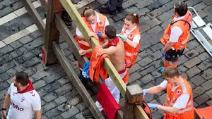 Traumatismos, agresiones e intoxicaciones: los sorprendentes números sanitarios de San Fermín 2025