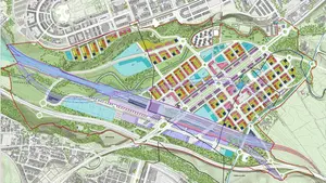 Así será el barrio de Pamplona, que tendrá 11.500 nuevas viviendas y acogerá la futura estación del AVE