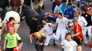 Un corredor navarro ha sido corneado en el quinto encierro de San Sebastián de los Reyes