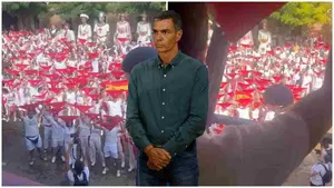 VÍDEO | Un pueblo de Navarra comienza sus fiestas al son del himno de España y gritando "Pedro Sánchez, hijo de puta"