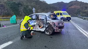 Muere una mujer en Navarra tras sufrir un accidente m&uacute;ltiple en pleno temporal
