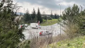 La nueva rotonda que eliminará un peligroso cruce entre la ronda de Pamplona y un transitado polígono