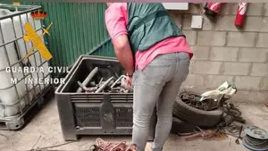 Guardia Civil interviene 140 kilos de cobre y destapa un grupo criminal de robos en pueblos de Navarra