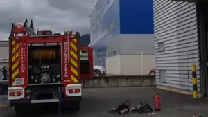 Un incendio en una empresa de la comarca de Pamplona activa los servicios de emergencia y deja un trabajador herido
