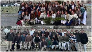 De Pamplona al Vaticano: m&aacute;s de 500 universitarios de Navarra conquistan Roma esta Semana Santa