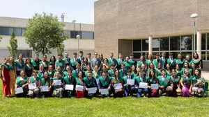 Orgullo en la Ribera: 59 estudiantes se grad&uacute;an en Fisioterapia en el Campus de la UPNA en Tudela