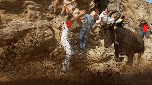 V&Iacute;DEO | La r&aacute;pida carrera en el primer encierro del Pil&oacute;n de Falces