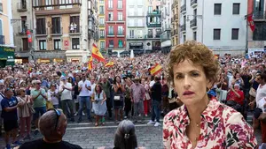 El Gobierno de Chivite ve "un peligro para la democracia" los gritos contra Pedro S&aacute;nchez en la concentraci&oacute;n por Ceuta