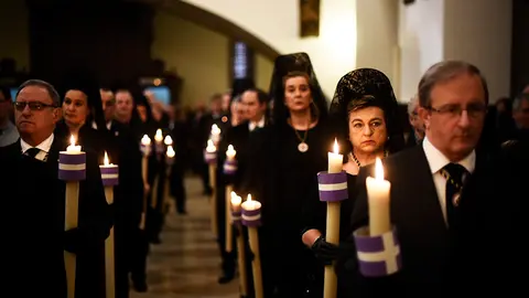 La corporación de Pamplona participar en el voto de las Cinco Llagas. PABLO LASAOSA (1)