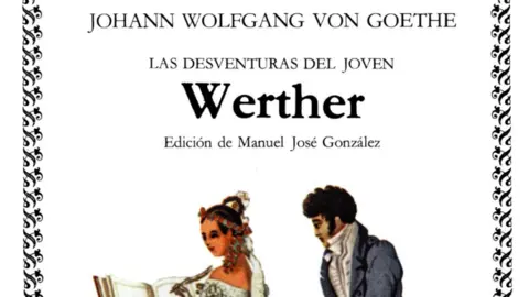 Portada de las deventuras del joven Werther. 
