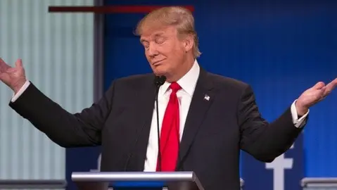 Donald Trump durante la campaña electoral