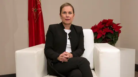 Uxue Barkos durante su discurso de fin de año 2016.