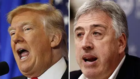 Donald Trump y Joseba Asirón. ARCHIVO