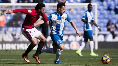 Encuentro en Barcelona entre el Espanyol y Osasuna. LFP