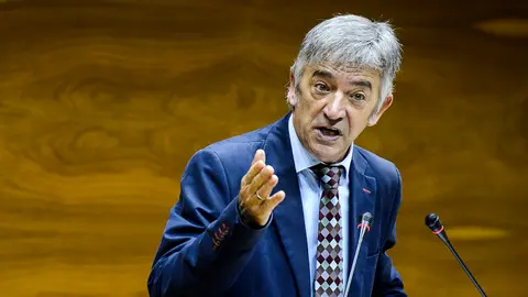 Koldo Mart&iacute;nez, portavoz de Geroa Bai en el Parlamento de Navarra. PABLO LASAOSA 2