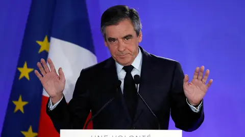 Fillon quedó tercero con un 20% del voto.