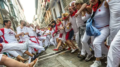 El ambiente en las calles de Pamplona durante las últimos días de Sanfermines DANIEL FERNÁNDEZ (6)