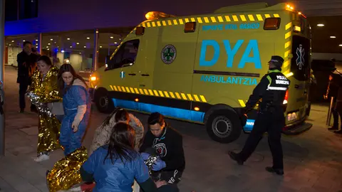 Simulacro de una atención sanitaria en situación de emergencia en la Universidad de Navarra. PABLO LASAOSA 01 (20)