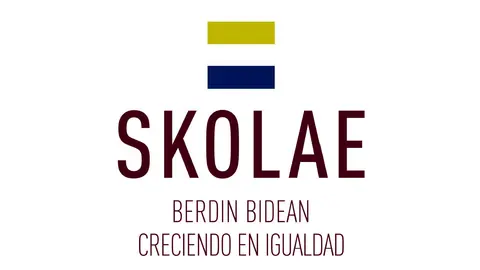 Portada del programa del Gobierno de Navarra, Skolae, creciendo en igualdad