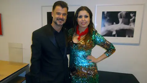 Irigoyen y Cristina Ramos, en una imagen de un espectáculo anterior..