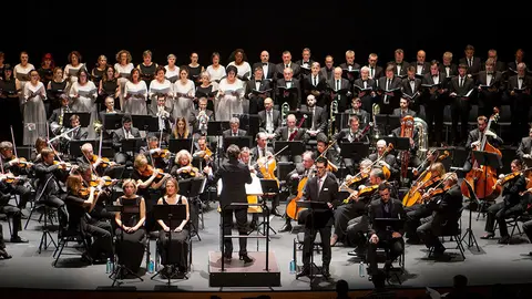 Concierto de la  Orquesta Sinfónica de Navarra, el Orfeón Pamplonés y la Coral de Cámara de Pamplona en el Museo Universidad de Navarra. MANUEL CASTELLS (2)
