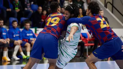 Partido de la Liga Asobal entre Helvetia Anaitasuna y FC Barcelona. IÑIGO ALZUGARAY