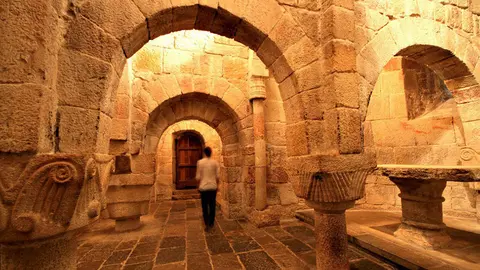 Interior del monasterio de Leyre. ARCHIVO