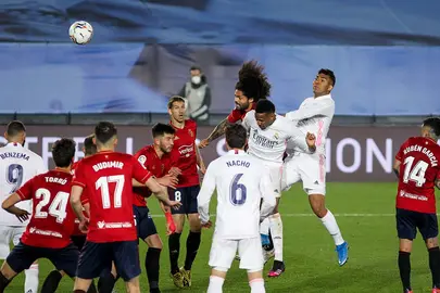 Encuentro entre Real Madrid y Osasuna correspondiente a la jornada 34 de primera división disputado hoy sábado en el estadio Alfredo Di Stéfano, en Madrid. AFP7/ EUROPA PRESS