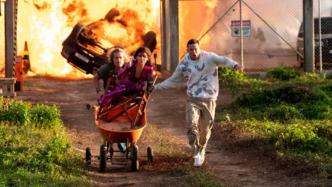 Sandra Bullock, Channing Tatum y Brad Pitt en La ciudad perdida.