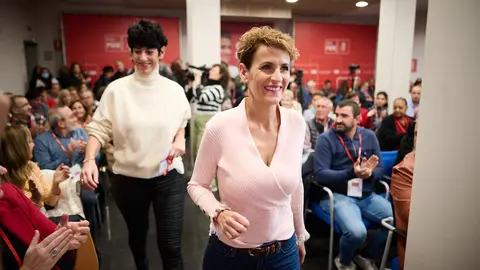 Comité Regional del PSN-PSOE, liderado por María Chivite, secretaria general. PABLO LASAOSA