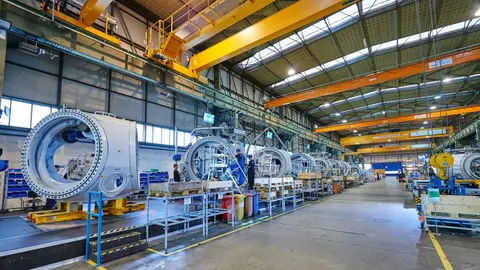F&aacute;brica de montaje de aerogeneradores de Nordex. NORDEX