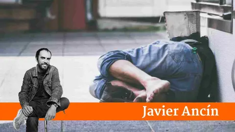 Un joven mendigo en plena calle. ARCHIVO