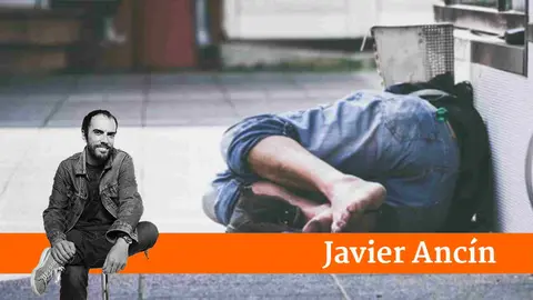 Un joven mendigo en plena calle. ARCHIVO