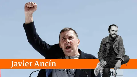 El secretario general de EH Bildu, Arnaldo Otegi en un mitin. EFE/ Jesús Diges