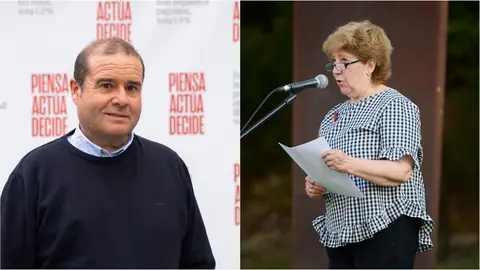 Juan Frommknecht y Maribel Vals, de Vecinos de Paz de Berriozar.