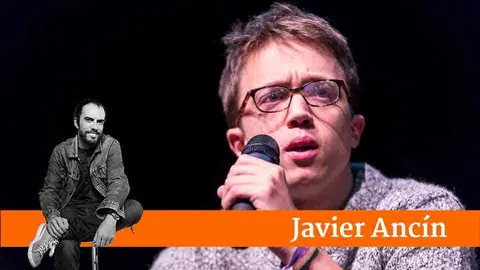 Iñigo Errejón en un acto de los círculos en Pamplona. IÑIGO ALZUGARAY