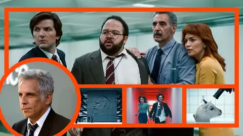 El elenco de protagonistas de la serie Severance y su co creador Ben Stiller